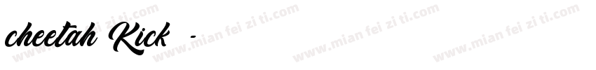 cheetah Kick字体字体转换